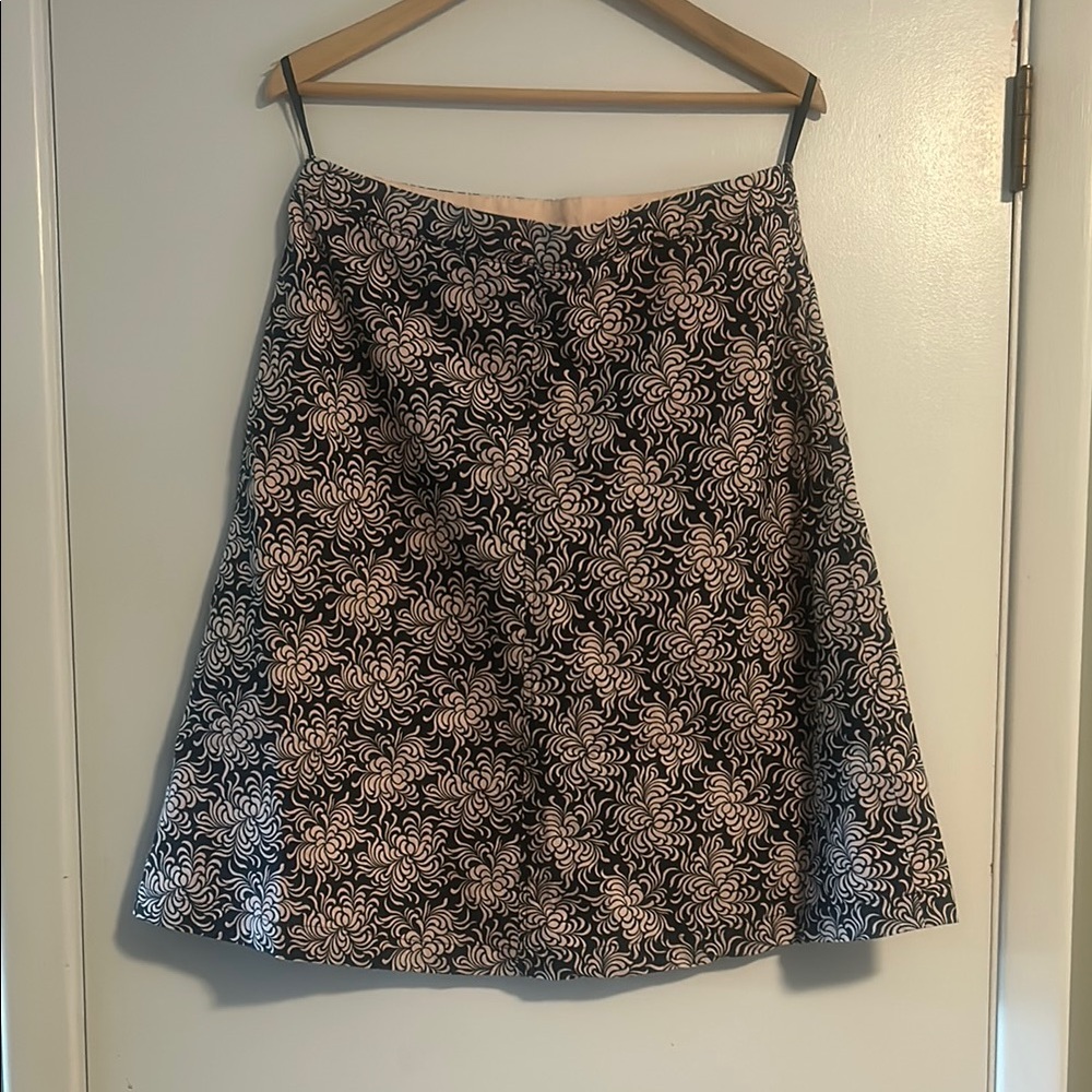 GAP Black and Pink A-Line Skirt Casual Knee-Length